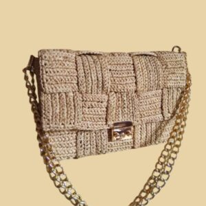 Sac à main mocha damier