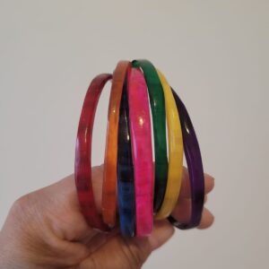 lots bracelets colorés