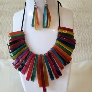 parure colorée pendantes bis