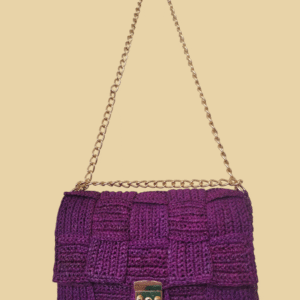 sac damier violet